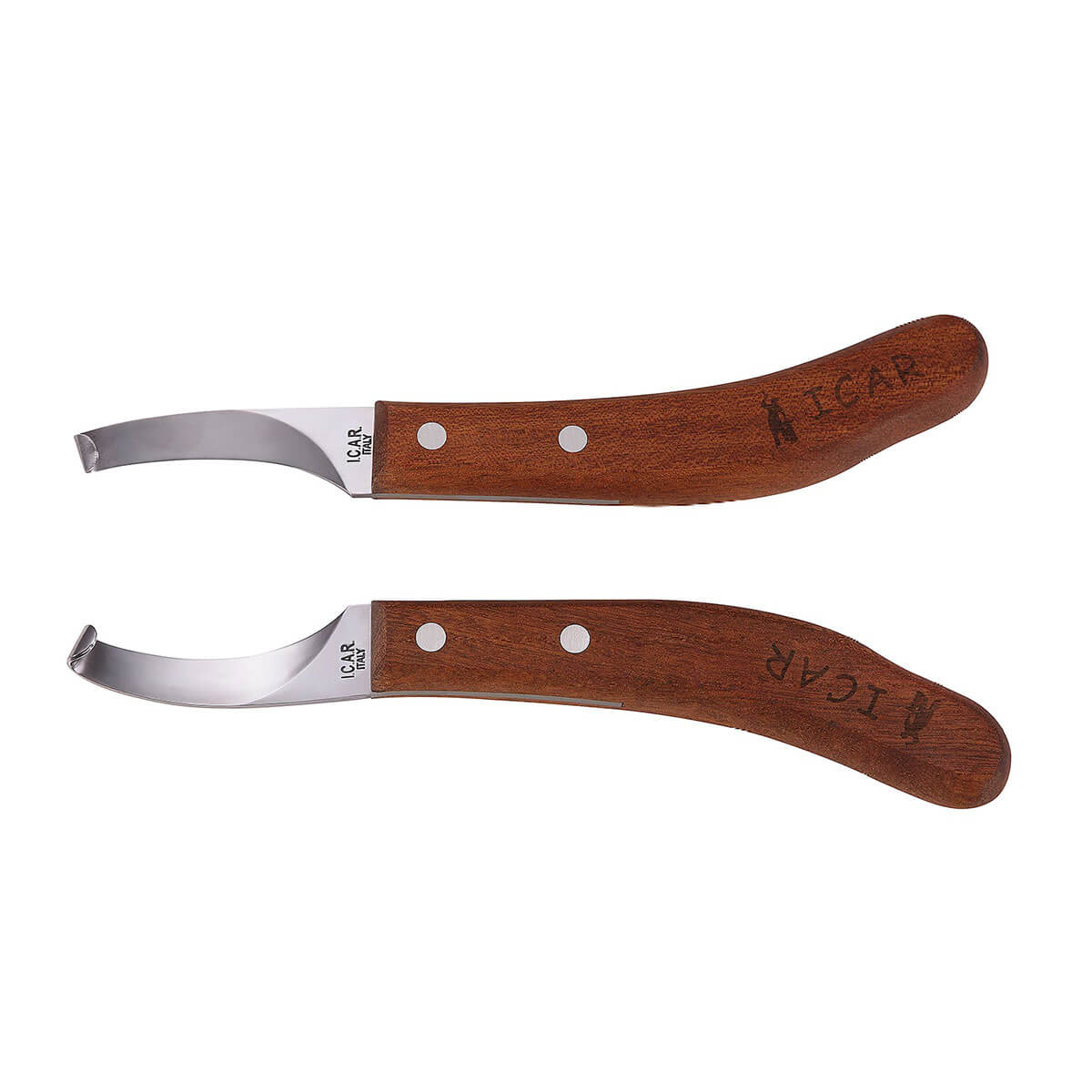 HOOK KNIFE ICAR FIXED BLADE WOODEN HANDLE Iaber Innovation