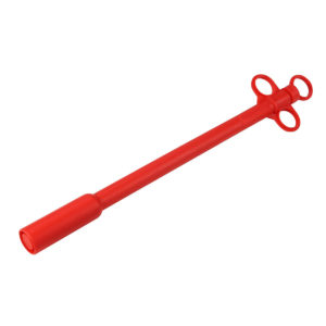 PLASTIC BOLUS APPLICATOR WITHOUT HANDLE 38 CM - HEAD Ø 26 X 80 MM