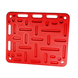 PANNEAU MOBILE EN PLASTIQUE ROUGE POUR DIRIGER LES PORCS