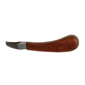 HOOF KNIFE LOOP BLADE WOODEN HANDLE