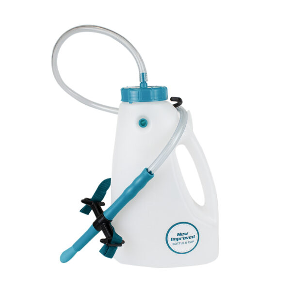 BOTTIGLIA PER ALLATTAMENTO VITELLI 4 L “FLEXI TUBER  ANTAHI” CON TUBO PIÙ FLESSIBILE PER ALIMENTAZIONE  FORZATA E TETTARELLA NERA A PUNTA