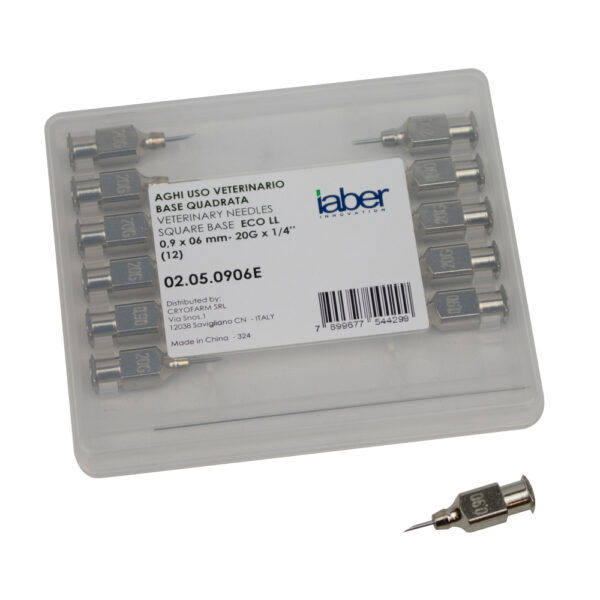 VETERINARY NEEDLE IABER S.S. SQUARED BASE