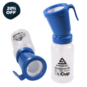 BICCHIERE PER DISINFEZIONE MAMMELLE SENZA RITORNO "AMBIC"