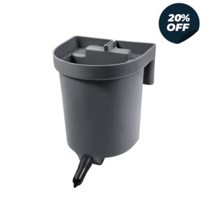 SECCHIELLO PER VITELLI DA APPENDERE CON TETTARELLA A PUNTA NERA SENZA VALVOLA - 3 LITRI