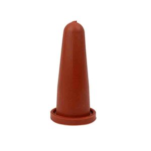 TETTARELLA 90 MM (FORO 4 MM) IN GOMMA NATURALE ROSSA (SHORE 50)