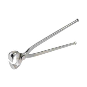TENAGLIA PER ZOCCOLO A TESTA PIANA IN ACCIAIO LUCIDATO 30 CM - 12”