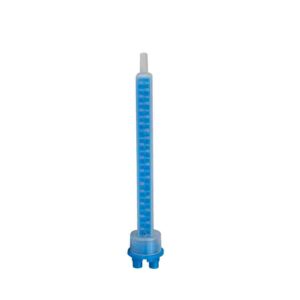 CANNULA MIXER AZZURRA AD INCASTRO SIMMETRICO PER COLLA BICOMPONENTE