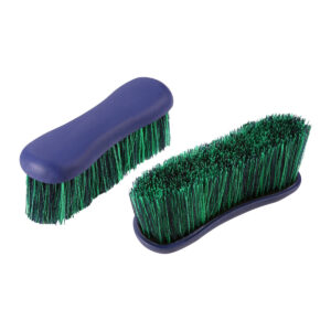 SPAZZOLA PER CAVALLO 20,5 X 7 CM VERDE CON IMPUGNATURA IN PLASTICA