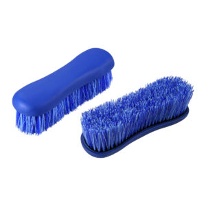 SPAZZOLA PER CAVALLO 20,5 X 7 CM BLU CON IMPUGNATURA IN PLASTICA