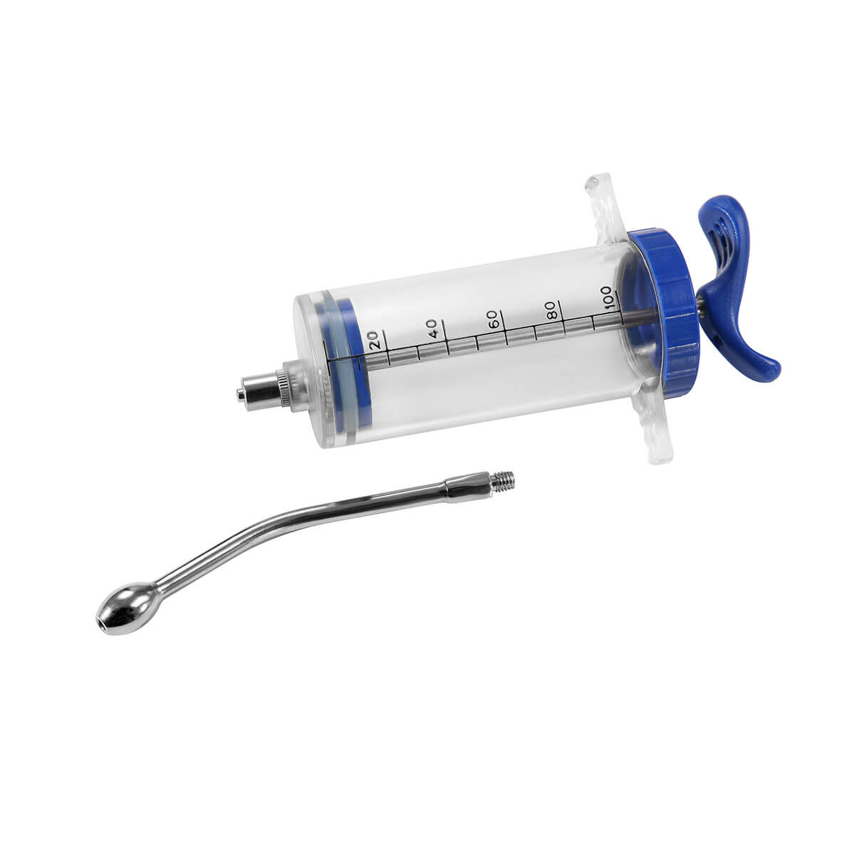 SYRINGE "SMART" 100 ML WITH CANNULA AND LUER LOCK VETERINARY USE